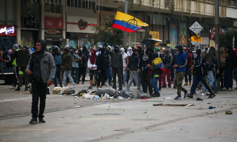 Protest against the government of Colombia's President Ivan Duque, in Bogota