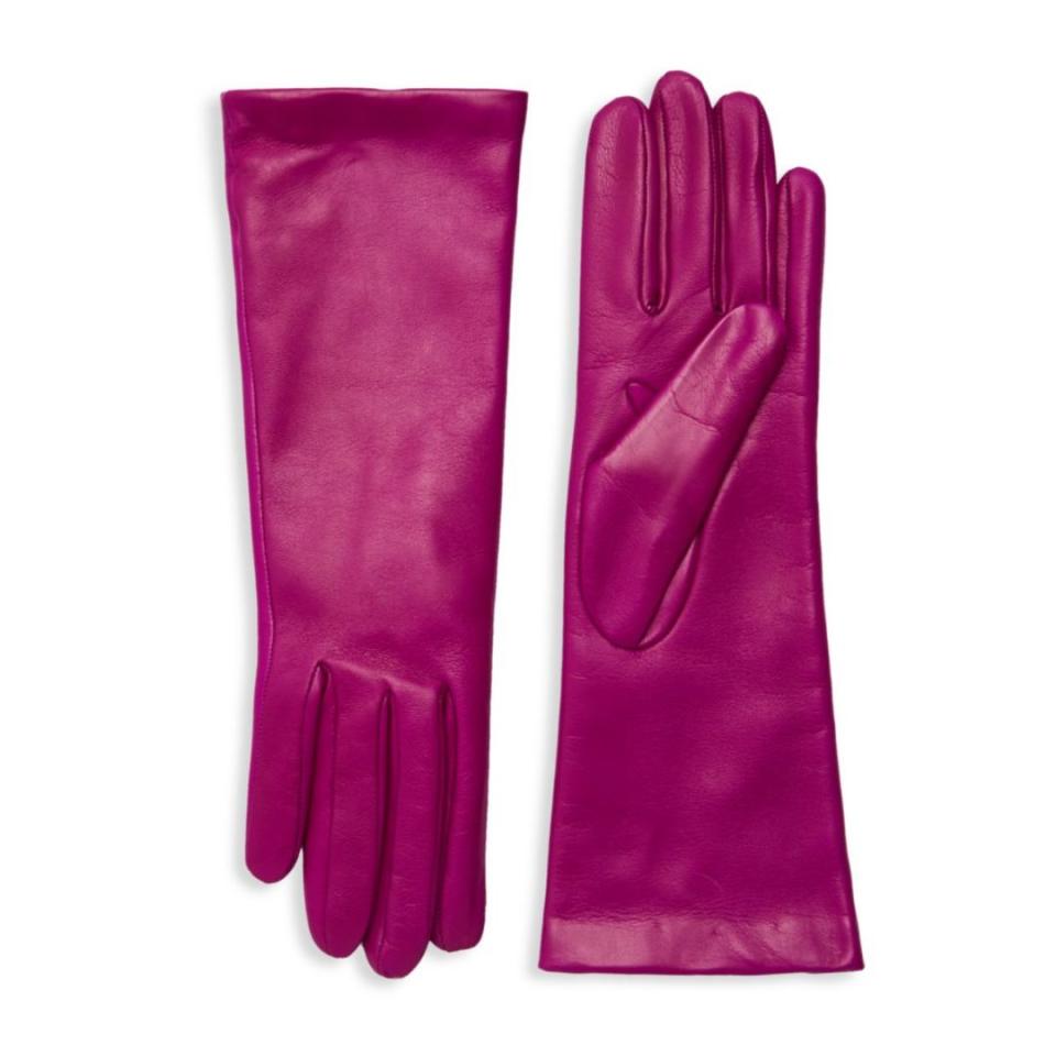 Gloves &mdash;&nbsp;not just the functional ones you wear to keep warm &mdash;&nbsp;<a href="https://www.whowhatwear.com/fall-trend-gloves-2018/slide3" target="_blank" rel="noopener noreferrer">had a shining moment</a> on the runways for the fall/winter season. We saw metallic astronaut-esque versions at Calvin Klein, neon elbow-length ones at Prada and sparkly ones at Kenzo.&nbsp;<br /><br /><strong><a href="https://www.saksoff5th.com/portolano-classic-leather-gloves/product/0400099175169" target="_blank" rel="noopener noreferrer">Get these Portolano gloves for $119.99 (sale price as of publish date)</a>.</strong>