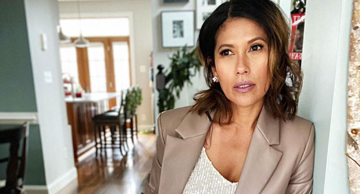 Influencer and style blogger Isabella Thorp, 53, shares her favorite date night makeup routine. (Photo: Isabella Thorp)
