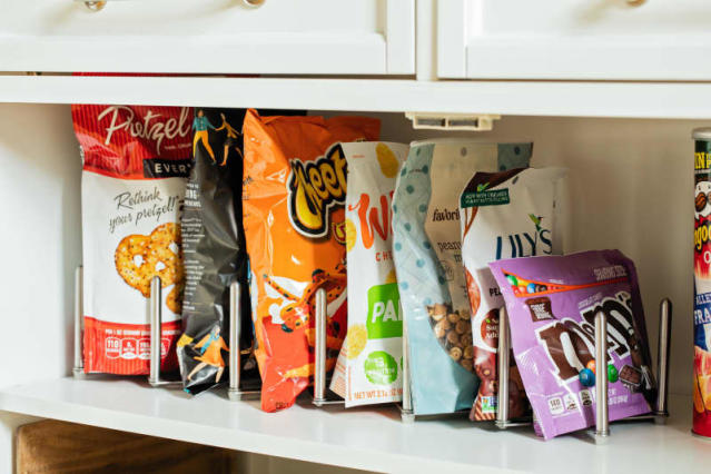 I Finally Found a Smart Way to Store Snack Bags in the Pantry