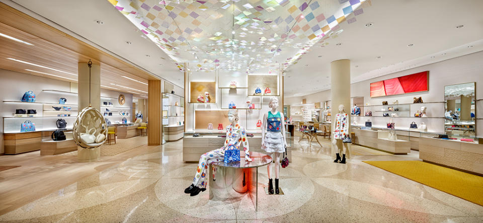 Inside Louis Vuitton’s newly renovated Lenox Square Atlanta store. - Credit: Brad Dickson