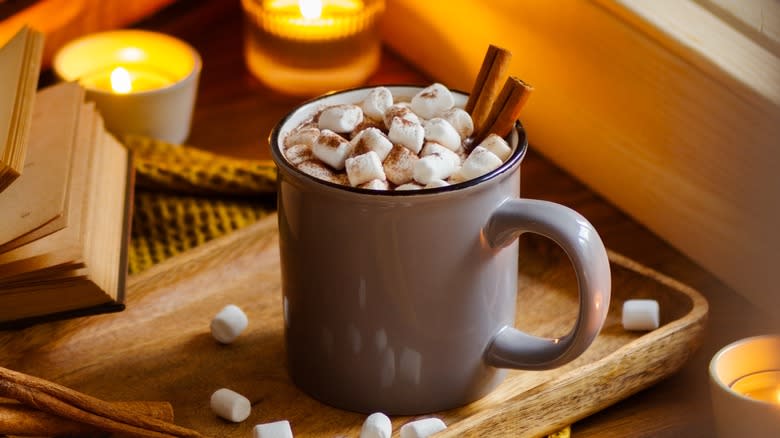 Mug of hot chocolate