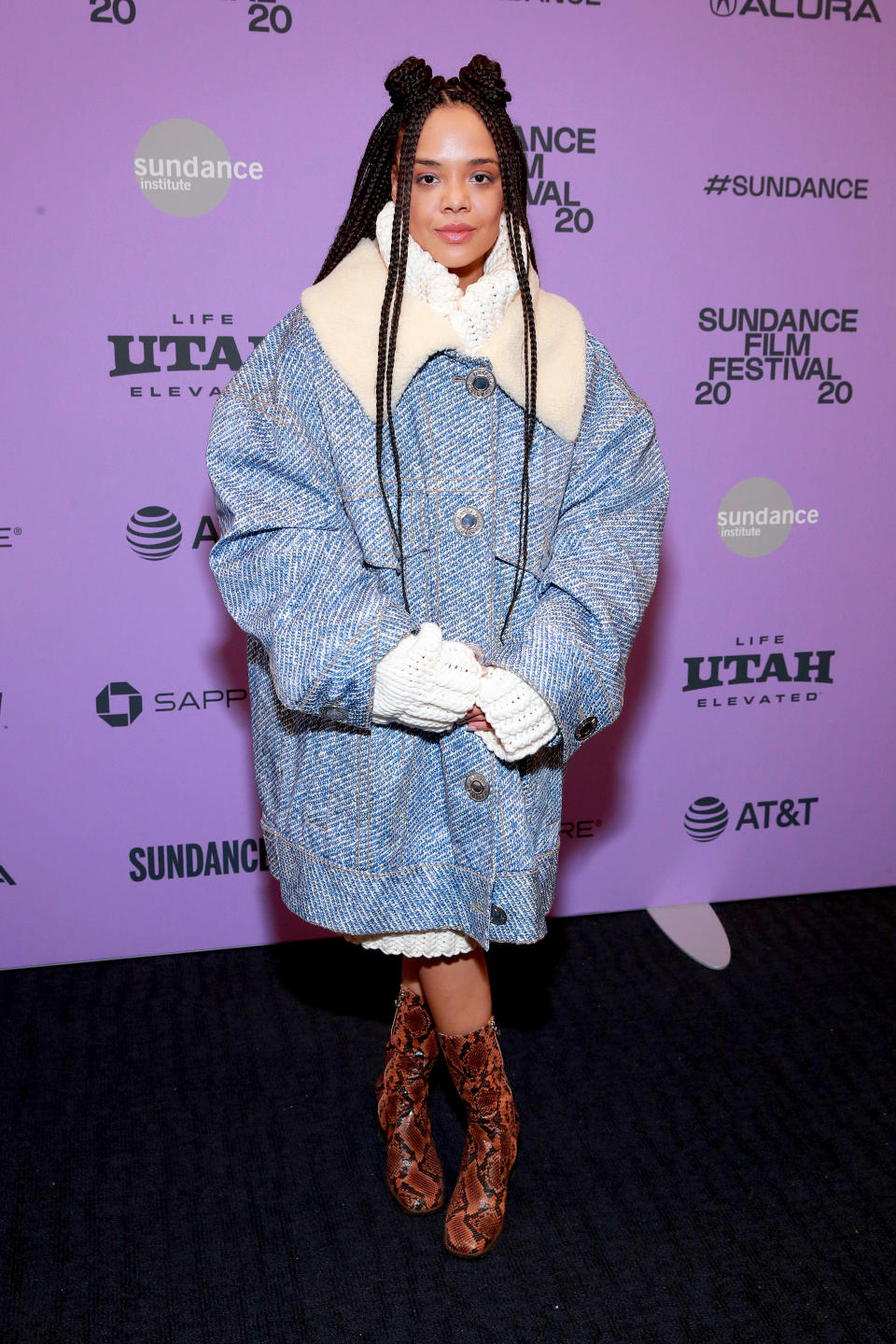 Tessa Thompson at the 2020 Sundance Film Festival &mdash; The Movie That Blew My Mind panel in Park City, Utah, on Jan. 28.