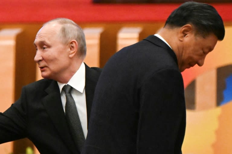 Chinese President Xi Jinping and Russia's Vladimir Putin describe each other as dear friends (Pedro PARDO)