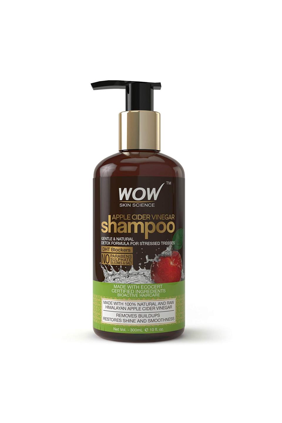 1) Apple Cider Vinegar Shampoo