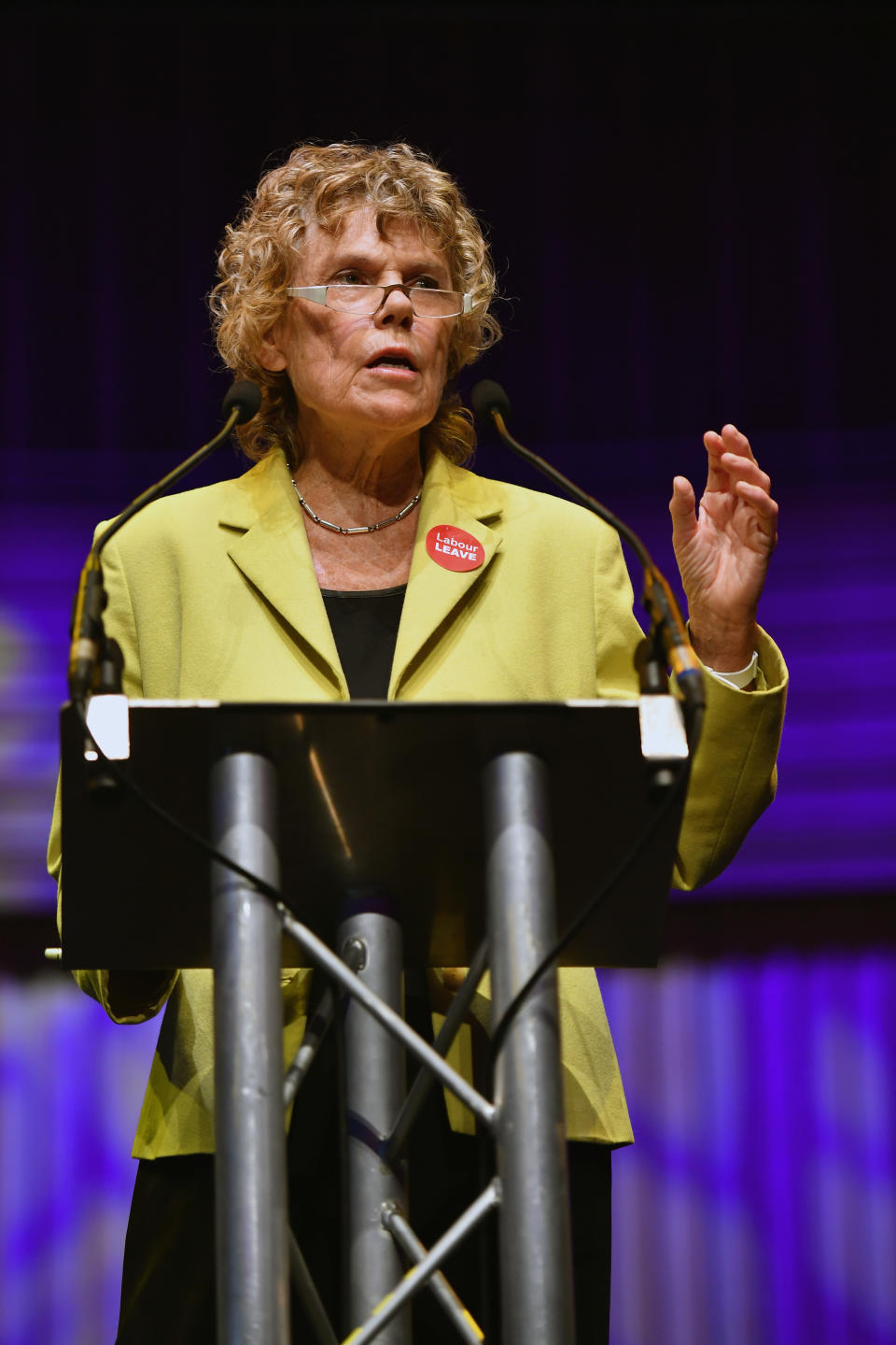 GATESHEAD, ENGLAND - JUNE 20:  Labour Leave's Kate Hoey attend the final 'We Want Our Country Back' public meeting of the EU Referendum campaign on June 20, 2016 in Gateshead, England. Campaigning continues across the UK as the country goes to the polls on Thursday, to decide whether Britain should leave or remain in the European Union.  (Photo by Jeff J Mitchell/Getty Images)