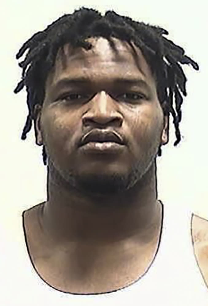 FILE - This booking photo released by the Athens-Clarke County, Ga., Sheriff's Office shows former Georgia football player Jalen Carter after he turned himself into authorities late Wednesday, March 1, 2023, in Athens, Ga. Considered the best interior defensive lineman in the draft, Carter has the talent to be selected among the top five. If he drops, it'll be because of character concerns. (Athens-Clarke County Sheriff's Office via AP, File)