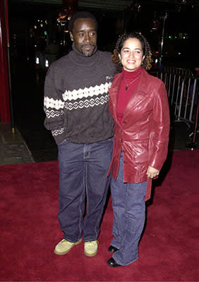 Don Cheadle and gal at the Hollywood premiere of Universal's The Family Man