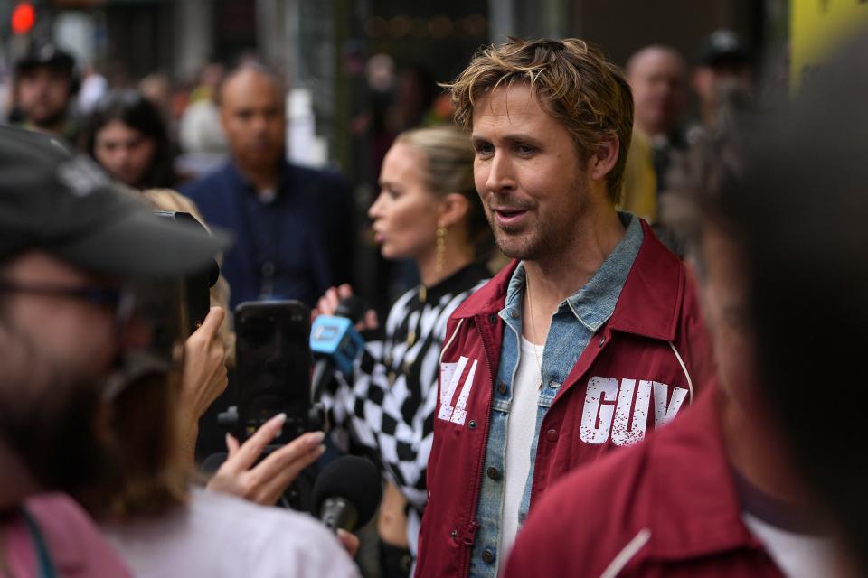 Ryan Gosling attends "The Fall Guy" red carpet Tuesday, March 12, 2024, at the Paramount Theatre in downtown Austin.