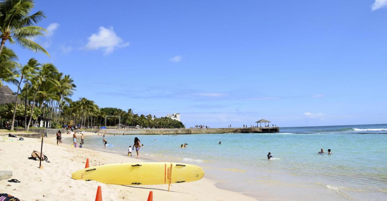 hawaii waikiki beach coronavirus