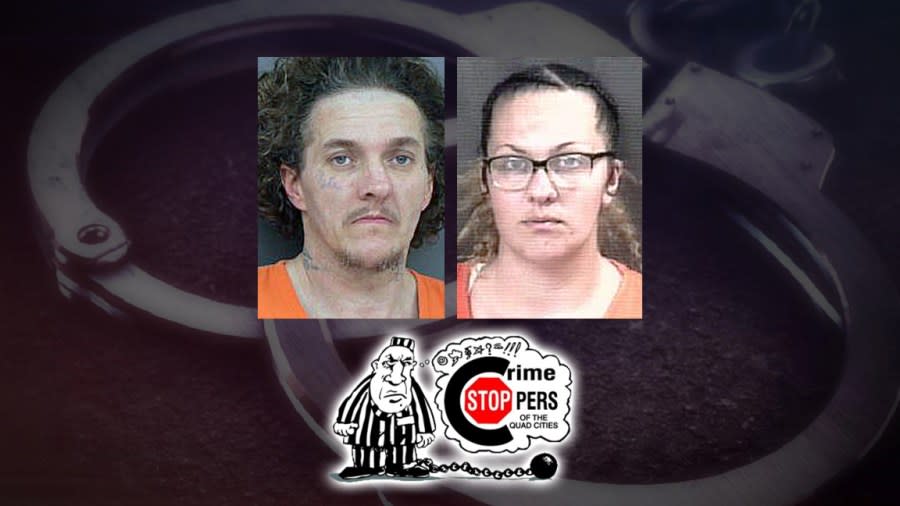 Aaron Spicer (L) and Amber Woods (Crime Stoppers)