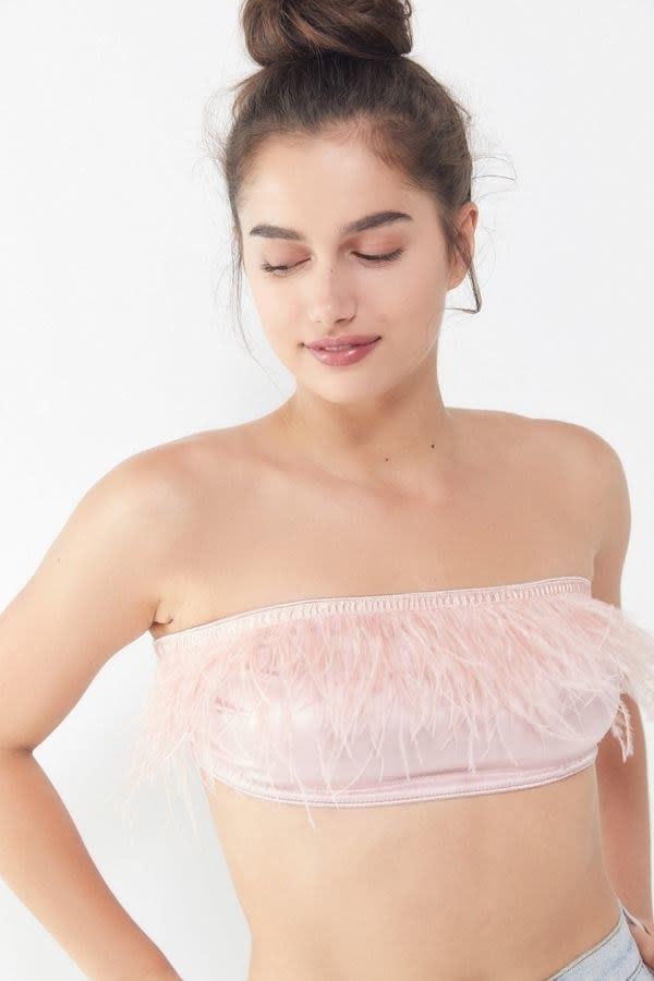 Out From Under Faux Feather Bandeau
