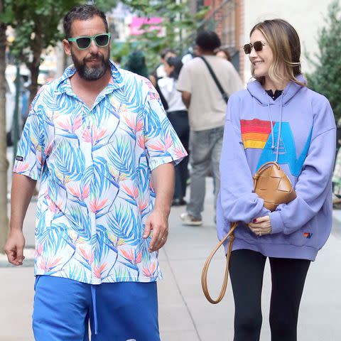 <p>Christopher Peterson / SplashNews</p> Adam Sandler and Jackie Sandler.