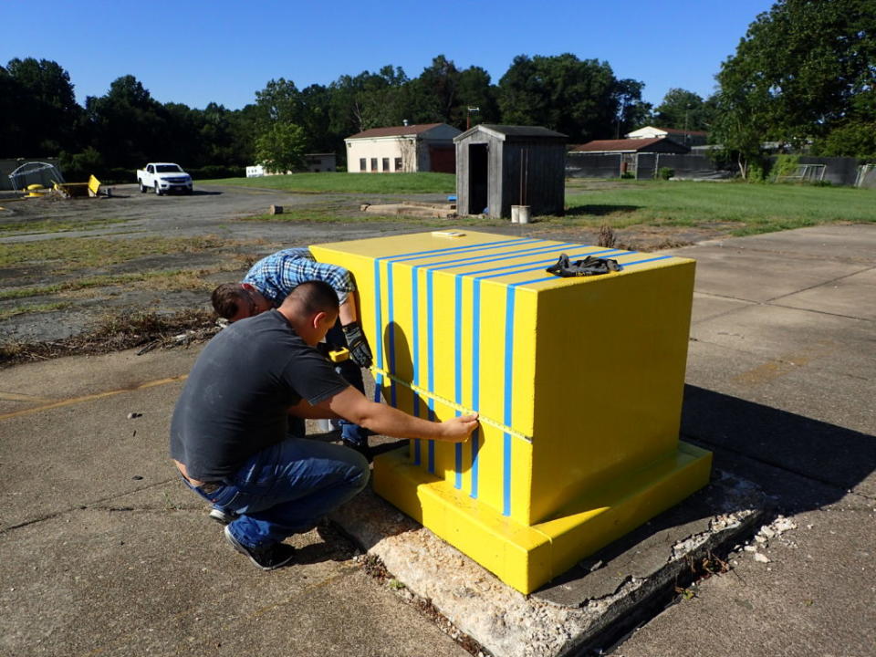 Civil Air Patrol, United States Air Force Auxiliary worked on restoring the Nike Missile Site in December 2019. Photo by: Nike Missile Site Restoration Project.