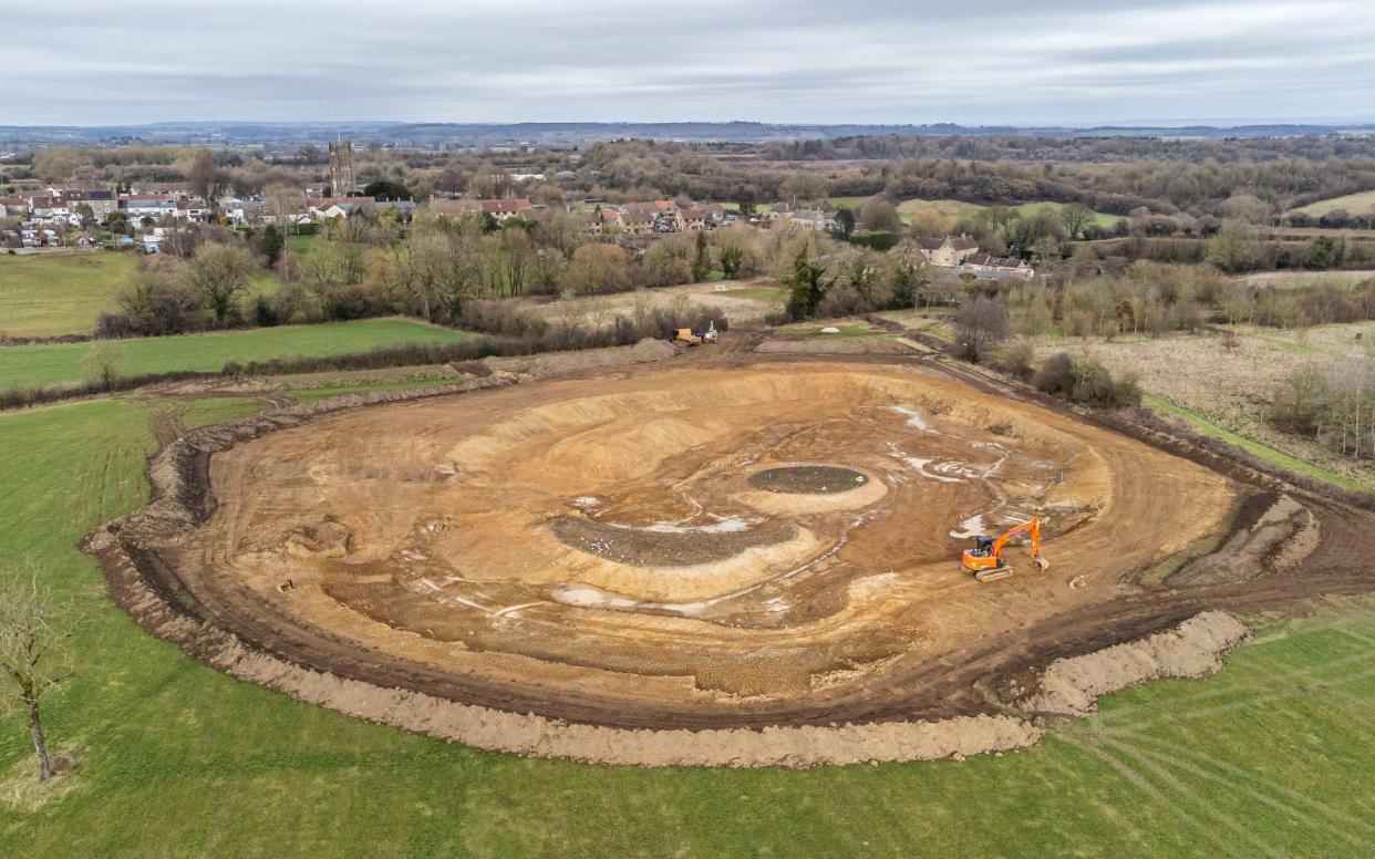 At the centre of the project at the couple's home is a huge lake, which has already been excavated