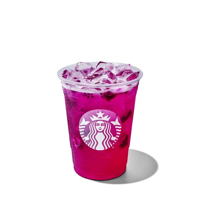 mango dragonfruit refresher the best starbucks drinks country living