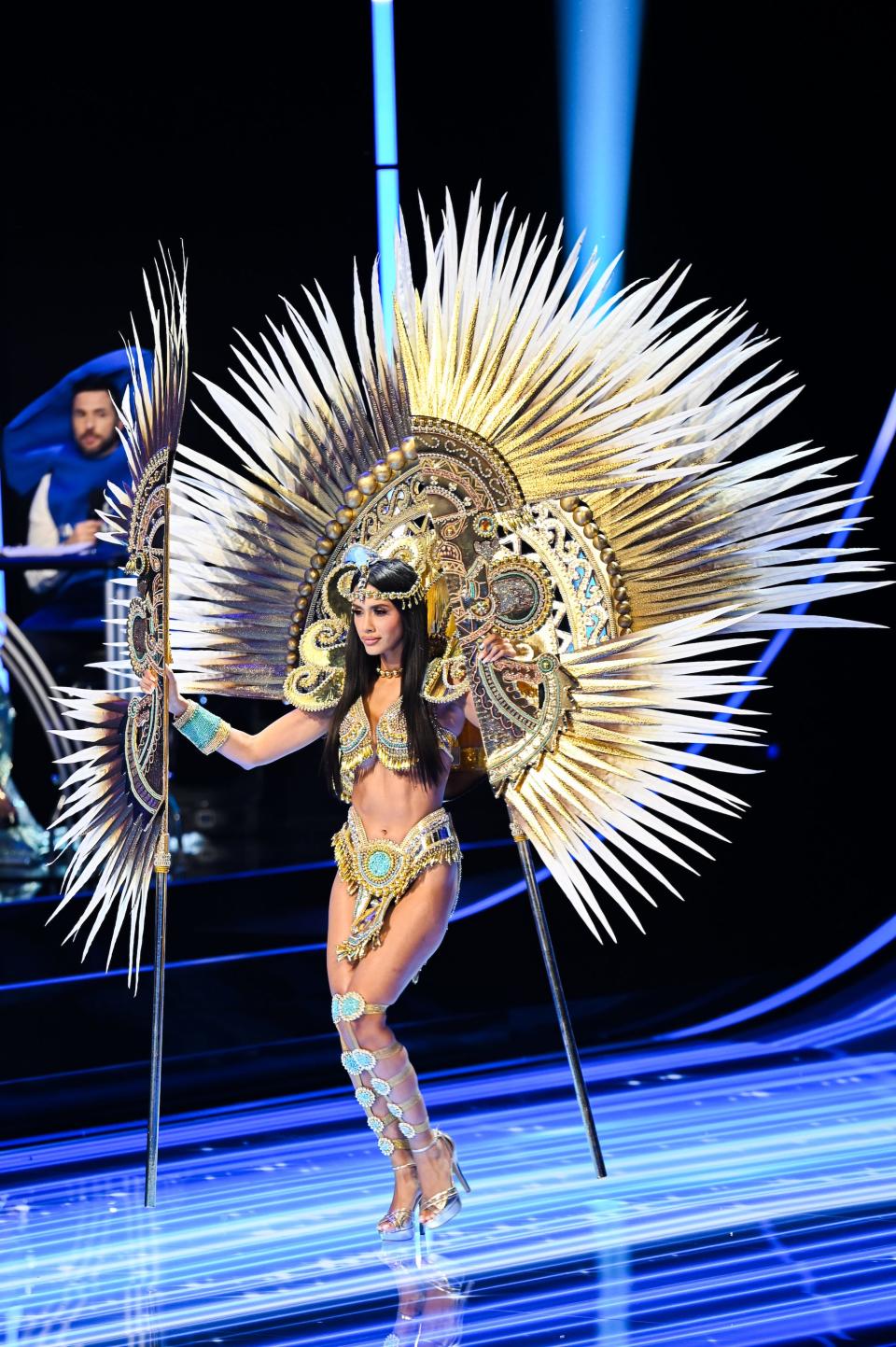 Miss Peru 2023 participates in the Miss Universe National Costume Contest.