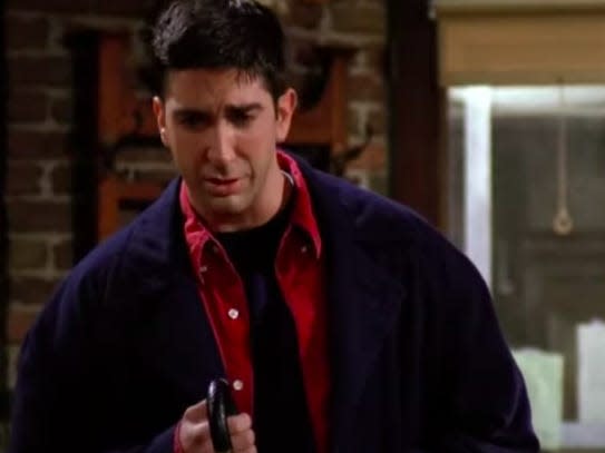 ross on the first episode of friends