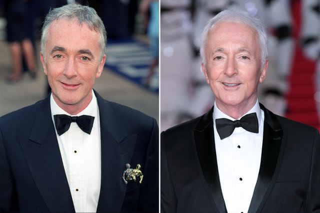 <p>Michael Stephens - PA Images; Karwai Tang/WireImage</p> Anthony Daniels at the royal premiere of ‘Star Wars: Episode I — The Phantom Menace’ at Leicester Square, London; Anthony Daniels attending the European premiere of 'Star Wars: Episode VIII — The Last Jedi' at Royal Albert Hall on Dec. 12, 2017, in London