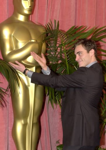 Joaquin Phoenix earned his first Oscar nomination in 2001 for best supporting actor in "Gladiator"