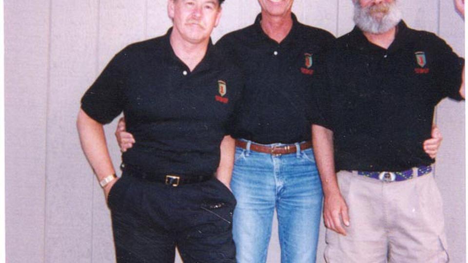 Three of the surviving members from the June 18, 1968 rescue at a reunion in 1999. (Left to right) David Hill, Larry Taylor, Paul Elsner. (Contributed)