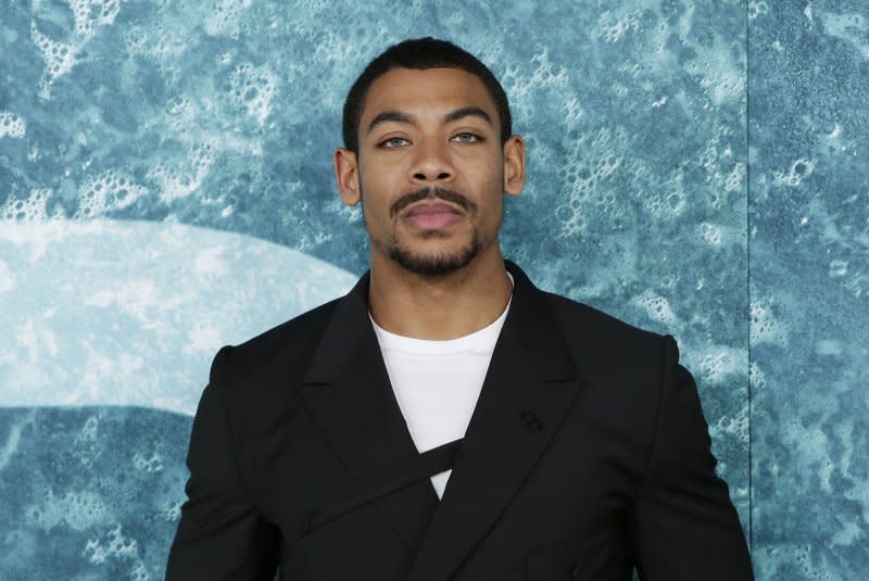 Aaron Pierre arrives on the red carpet at the "Old" New York premiere at Jazz at Lincoln Center on July 19, 2021, in New York City. The actor turns 30 on June 7. File Photo by John Angelillo/UPI