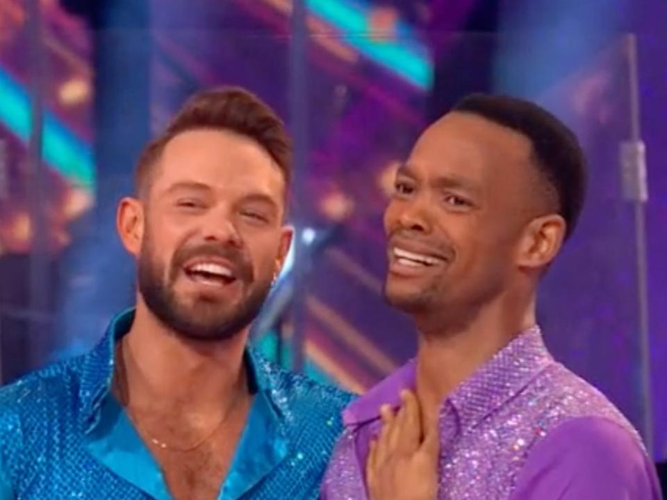 John and Johannes suffered unfortunate error in ‘Strictly’ week 11 (BBC iPlayer)