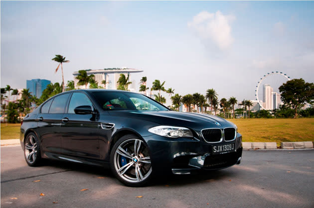 The BMW M5 has become a best-seller in Singapore despite its hefty price tag. (Photo courtesy of Adrian Wong)