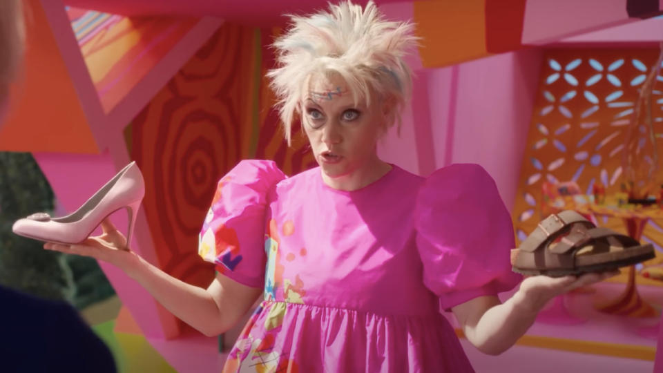 Kate McKinnon as Weird Barbie in the Barbie movie