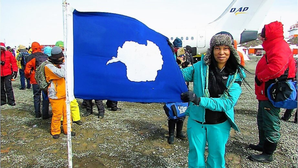 Woni Spotts in Antarctica