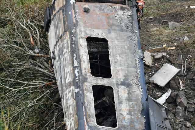 Train derailed at Stonehaven