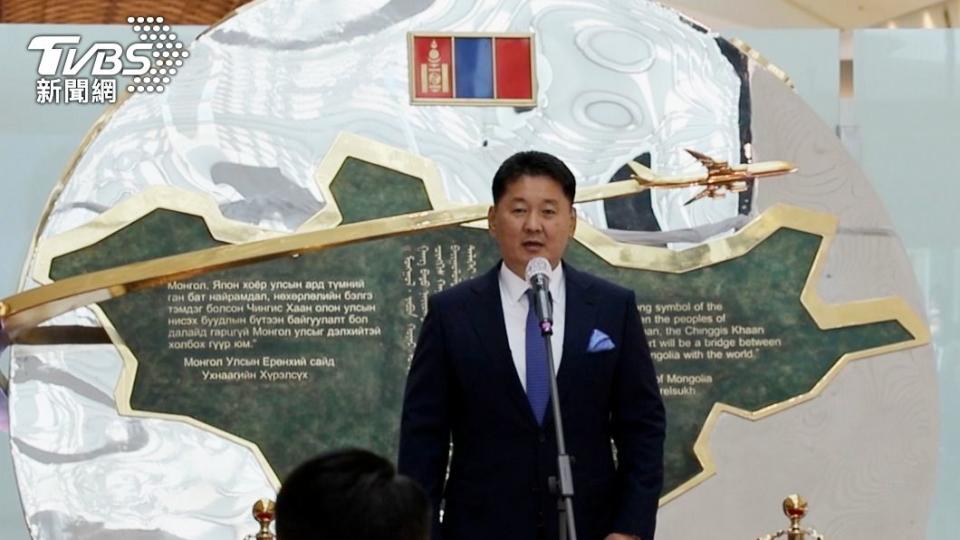 蒙古總統呼日勒蘇赫。（圖／達志影像美聯社）