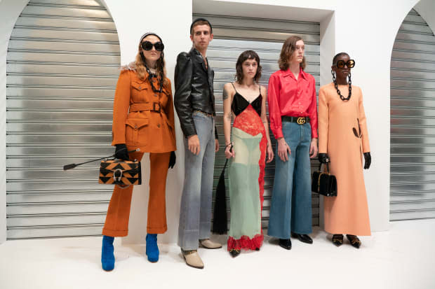 Looks from the Gucci Spring 2020 collection. 