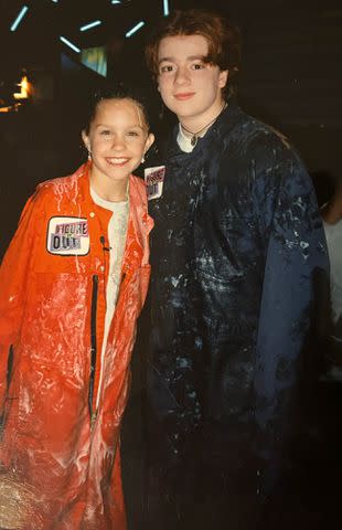 <p>Courtesy of Danny Tamberelli </p> Amanda Bynes and Danny Tamberelli on the set of "Figure It Out" in 1998