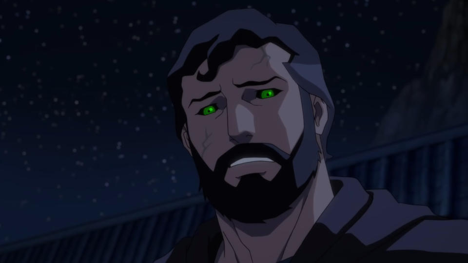 Superman is forced to deal with extreme guilt in 'Justice League Dark: Apokolips War'. (Credit: DC/Warner Bros Animation)