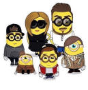 <br>Victoria shared a family portrait of a different kind on Instagram - and the resemblance is uncanny! The famous brood have been illustrated as minions with their own signature style, from David and Victoria's iconic hair styles, to Romeo's Burberry scarf!