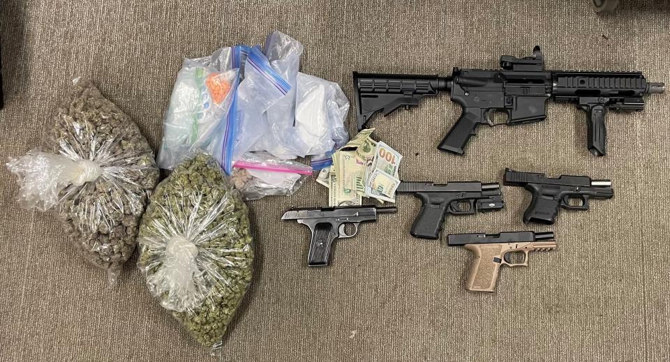 'Operation Consequences' raids by deputies in San Bernardino County May 4 through May 10 yielded more than three pounds of drugs, 22 guns and eight arrests, officials said.