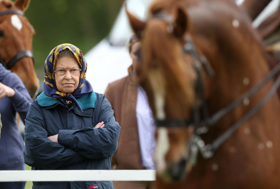 Queen Elizabeth II attends the first day of the Royal Windsor Horse Show on May 8, 2013 in Windsor, England.  