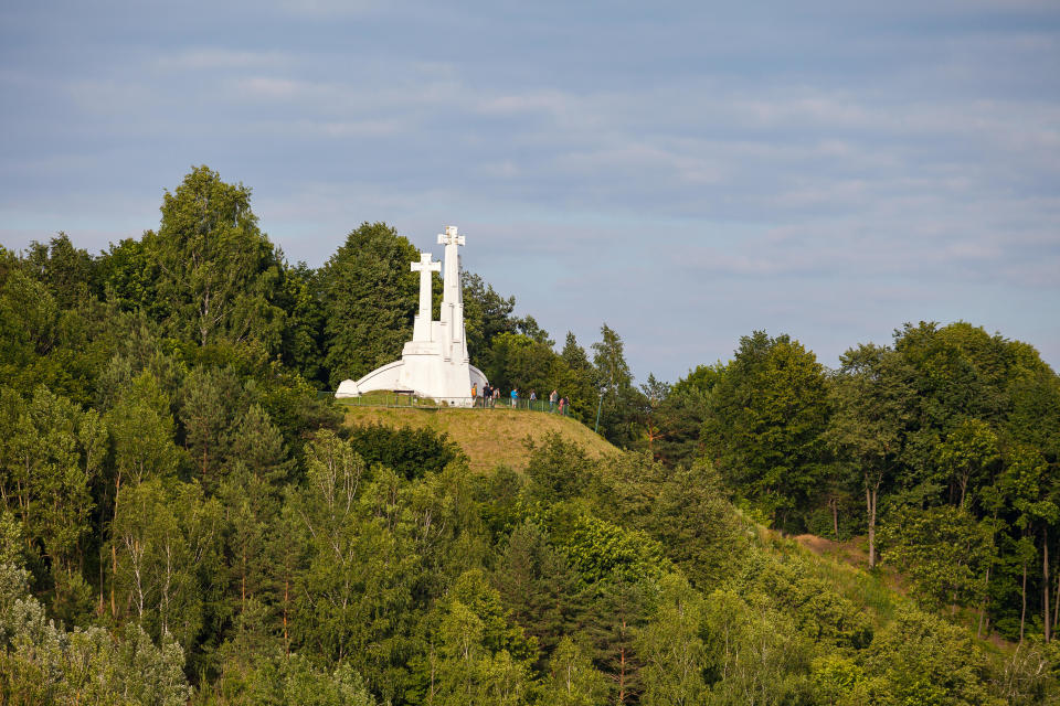 The Hill of Three Crosses with its three crosses - Credit: Credit: Yegorovnick / Alamy Stock Photo/Yegorovnick / Alamy Stock Photo