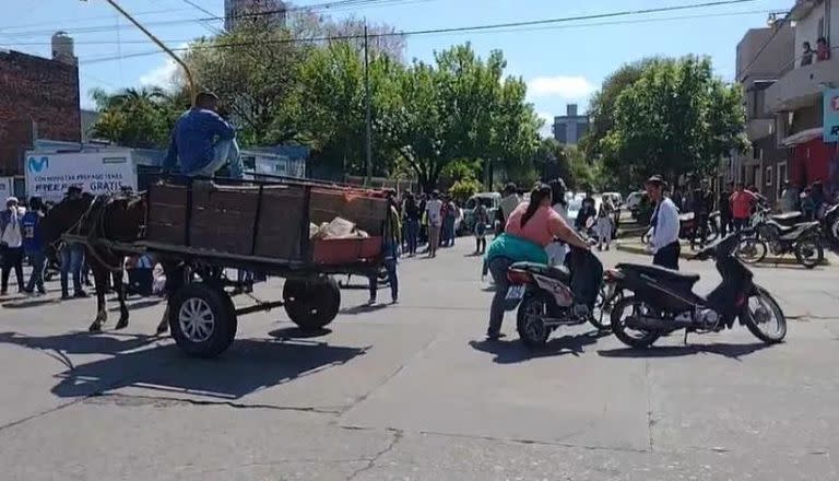Incidentes en una protesta piquetera en Resistencia, Chaco