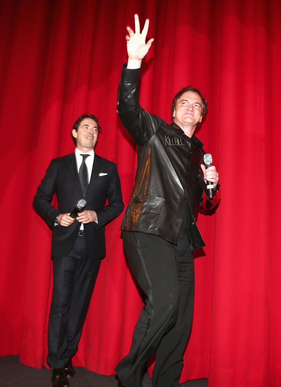 BERLIN, GERMANY - JANUARY 08: Quentin Tarantino attends 'Django Unchained' Berlin Premiere at Cinestar Potsdamer Platz on January 8, 2013 in Berlin, Germany. (Photo by Andreas Rentz/Getty Images for Sony Pictures)