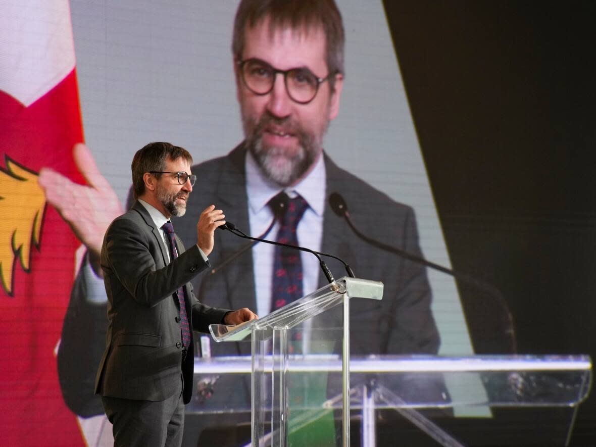 Environment and Climate Change Minister Steven Guilbeault made the announcement during the Montreal Climate Summit on Wednesday. (Christinne Muschi/The Canadian Press - image credit)