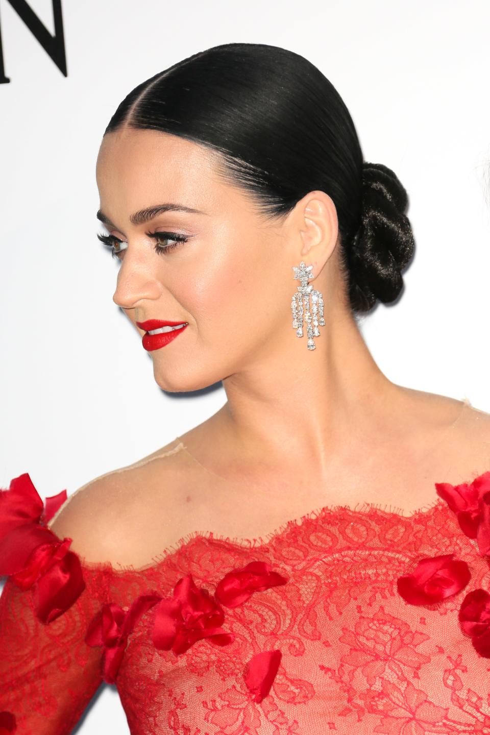 Katy Perry's Low Twisted Chignon