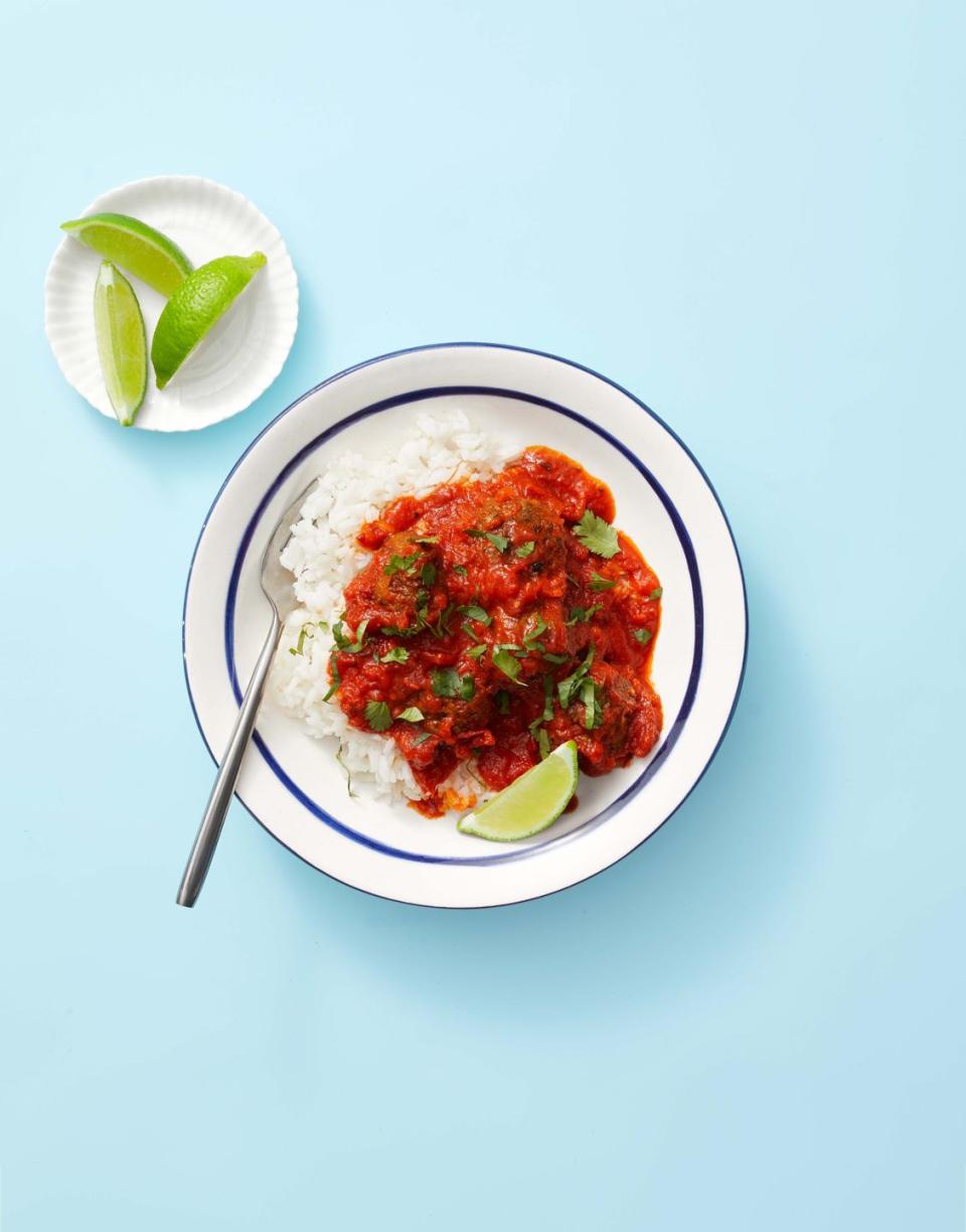 Beef and Lentil Meatballs with Chipotle Sauce