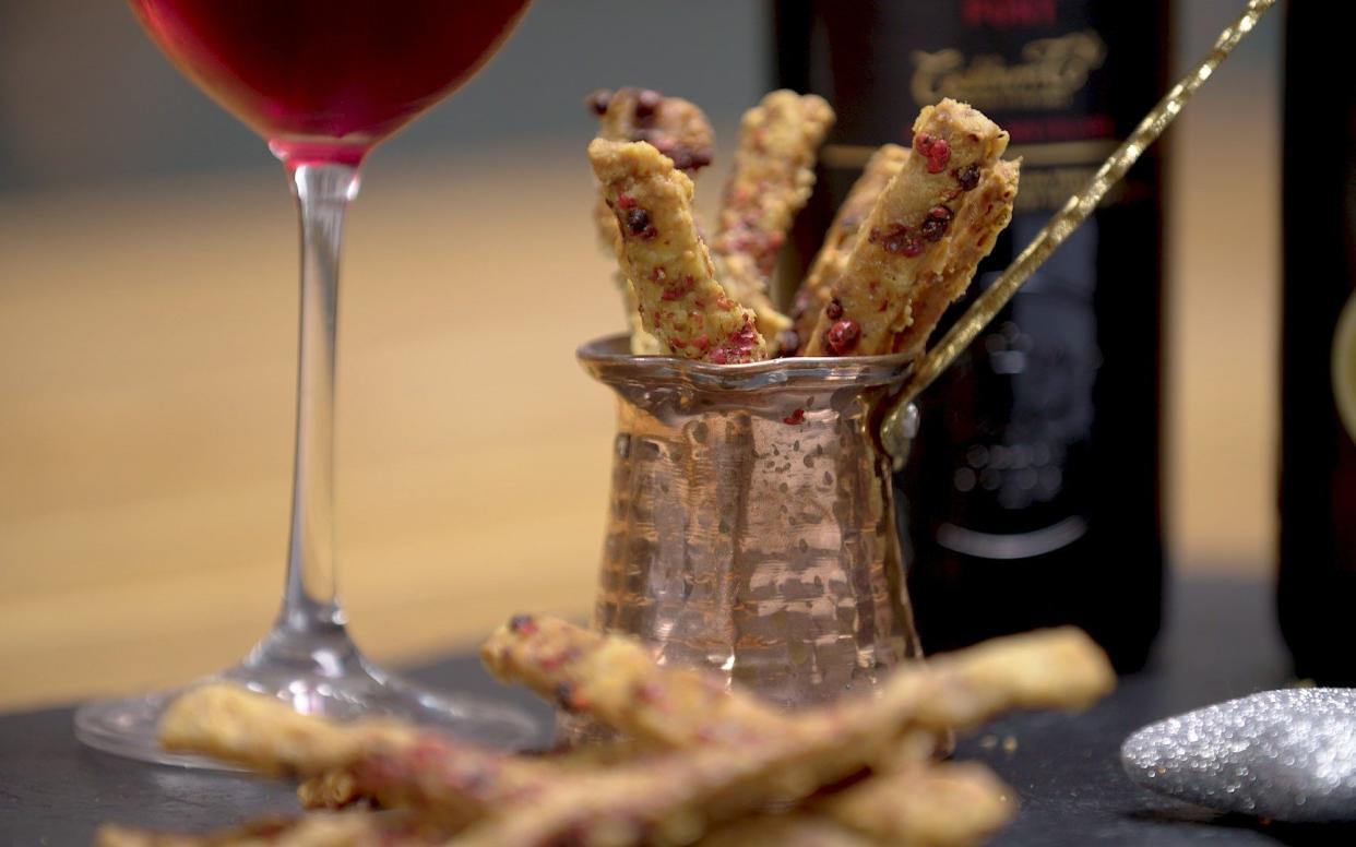 Blue cheese and pink peppercorn straws recipe - Telegraph