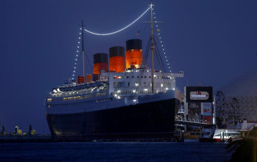 LONG BEACH, CALIF. - SEPT. 25, 2019. Four years after a marine survey warned that the Queen Mary's state of decay was "approaching the point of no return," new inspection reports revealed some areas of the ship are still suffering from deterioration. In a June report, an inspector wrote that his findings caused him to have "significant doubt about the maintenance and safety upkeep of the property." (Luis Sinco/Los Angeles Times)