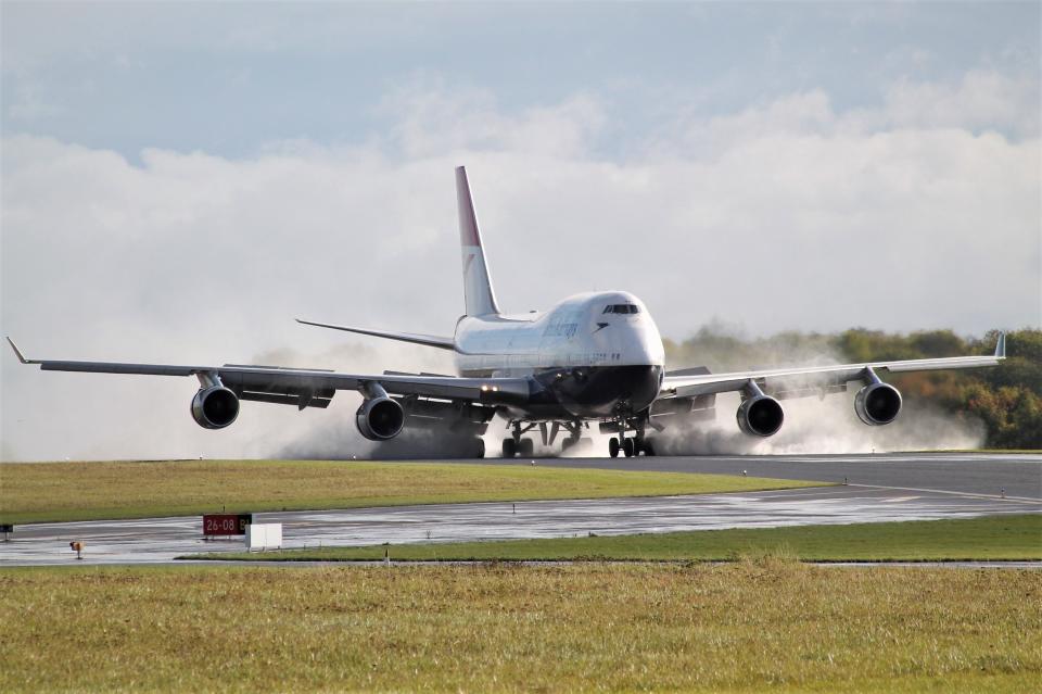 The plane touched down at Cotswold Airport on October 8 (British Airways/PA)