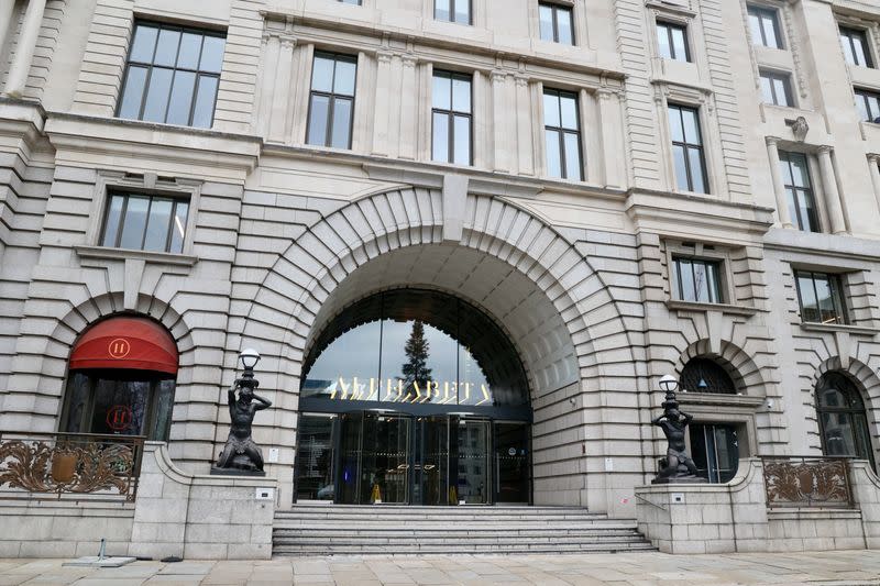 FILE PHOTO: A view of the Alphabeta building in London's Finsbury Square