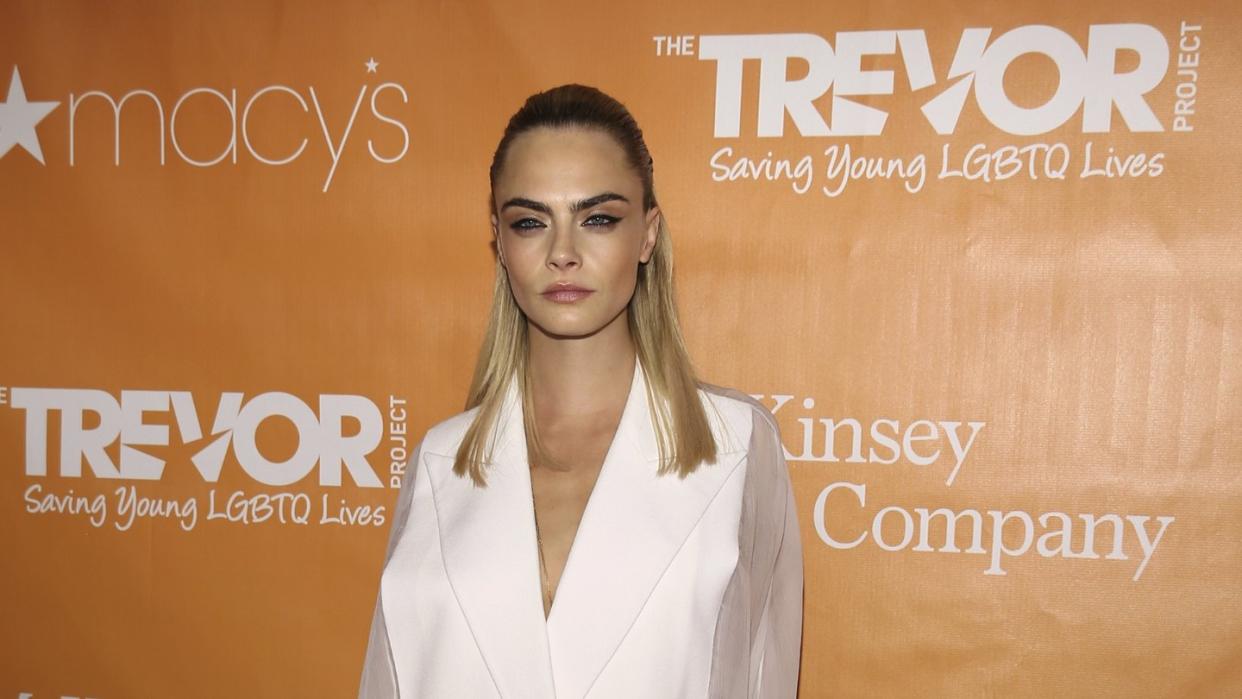 Cara Delevingne bei der Gala der Hilfsorganisation «Trevor Project» in New York. Foto: Donald Traill/Invision