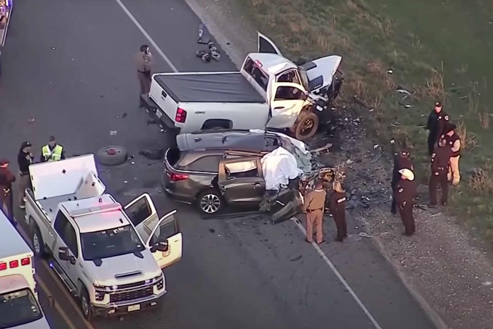 <p>NBC/Youtube</p> Six family members were killed in Texas car crash